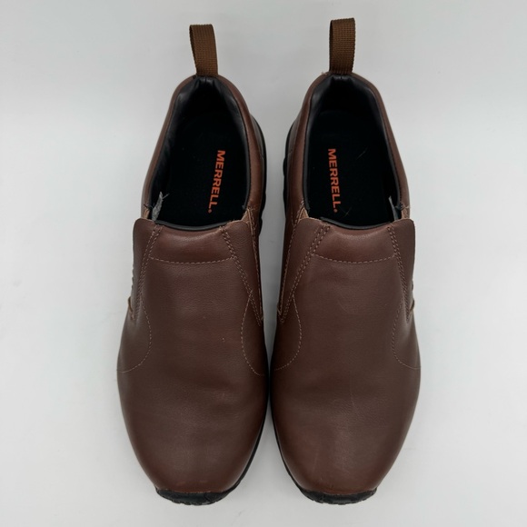 Merrell Jungle Moc Brown Leather Slip On Size 11 W - Picture 4 of 11